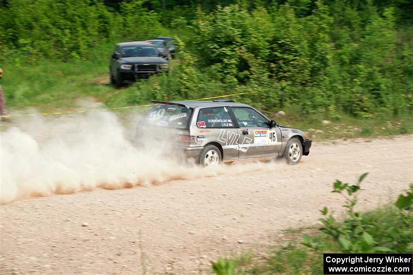 Nick Lyle / Kevin Dobrowolski Honda Civic Si on SS3, Woodtick Hollow.