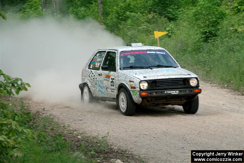 Mark Rokus / Mike Van Alphen VW GTI on SS3, Woodtick Hollow.