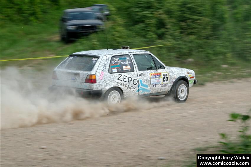 Mark Rokus / Mike Van Alphen VW GTI on SS3, Woodtick Hollow.