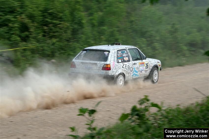 Mark Rokus / Mike Van Alphen VW GTI on SS3, Woodtick Hollow.