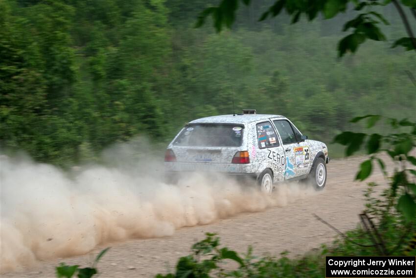 Mark Rokus / Mike Van Alphen VW GTI on SS3, Woodtick Hollow.