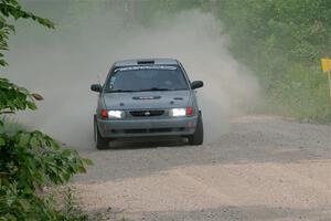 Dexter Clark / Jon McCallie Nissan Sentra SE-R on SS3, Woodtick Hollow.