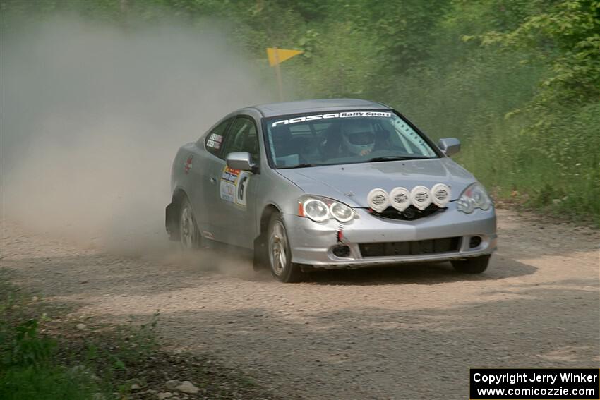 Derek Denti / Josh Remmetter Acura RSX on SS3, Woodtick Hollow.