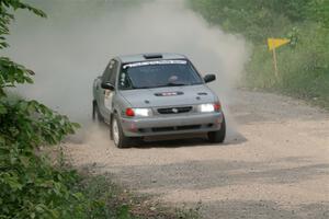 Dexter Clark / Jon McCallie Nissan Sentra SE-R on SS3, Woodtick Hollow.