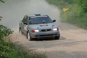 Dexter Clark / Jon McCallie Nissan Sentra SE-R on SS3, Woodtick Hollow.