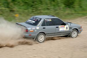 Dexter Clark / Jon McCallie Nissan Sentra SE-R on SS3, Woodtick Hollow.