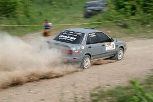 Dexter Clark / Jon McCallie Nissan Sentra SE-R on SS3, Woodtick Hollow.