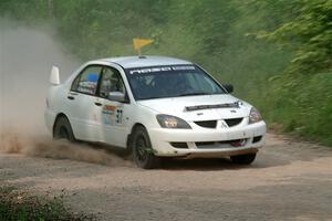 Andrew Bockheim / Salvatore LoPresti Mitsubishi Lancer on SS3, Woodtick Hollow.