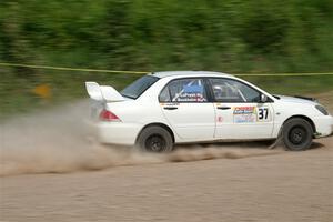 Andrew Bockheim / Salvatore LoPresti Mitsubishi Lancer on SS3, Woodtick Hollow.