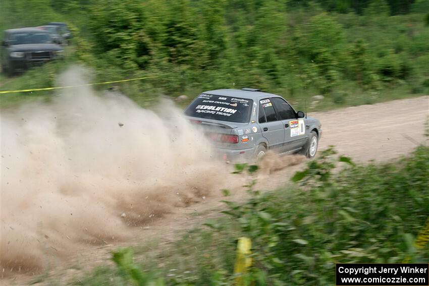 Dexter Clark / Jon McCallie Nissan Sentra SE-R on SS3, Woodtick Hollow.