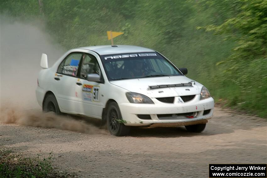 Andrew Bockheim / Salvatore LoPresti Mitsubishi Lancer on SS3, Woodtick Hollow.