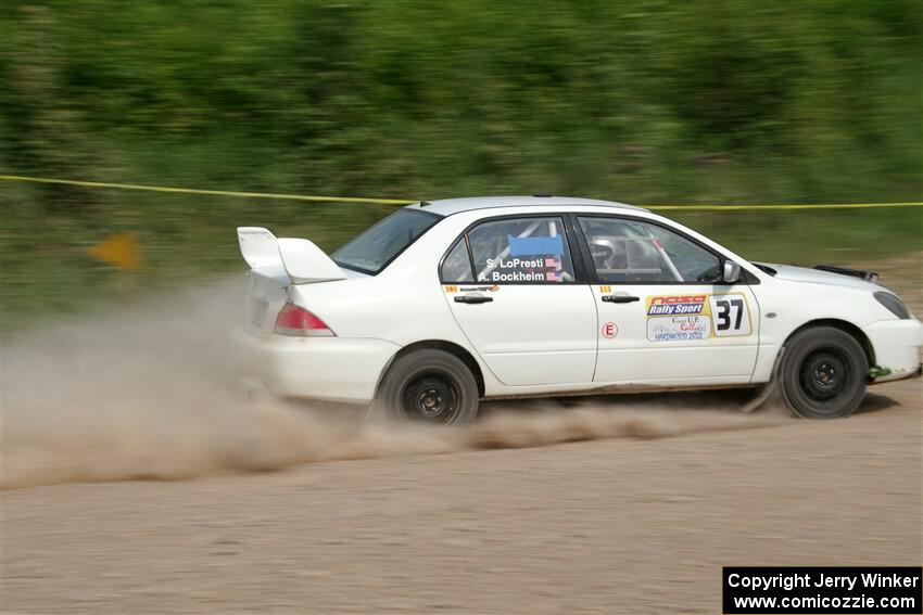 Andrew Bockheim / Salvatore LoPresti Mitsubishi Lancer on SS3, Woodtick Hollow.