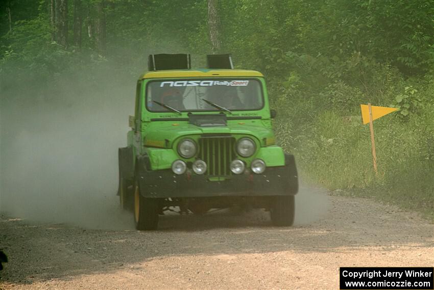 Mike Purzycki / Matt Wernette Jeep Scrambler on SS3, Woodtick Hollow.