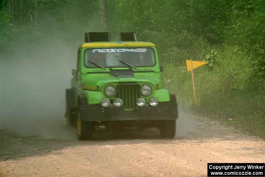 Mike Purzycki / Matt Wernette Jeep Scrambler on SS3, Woodtick Hollow.