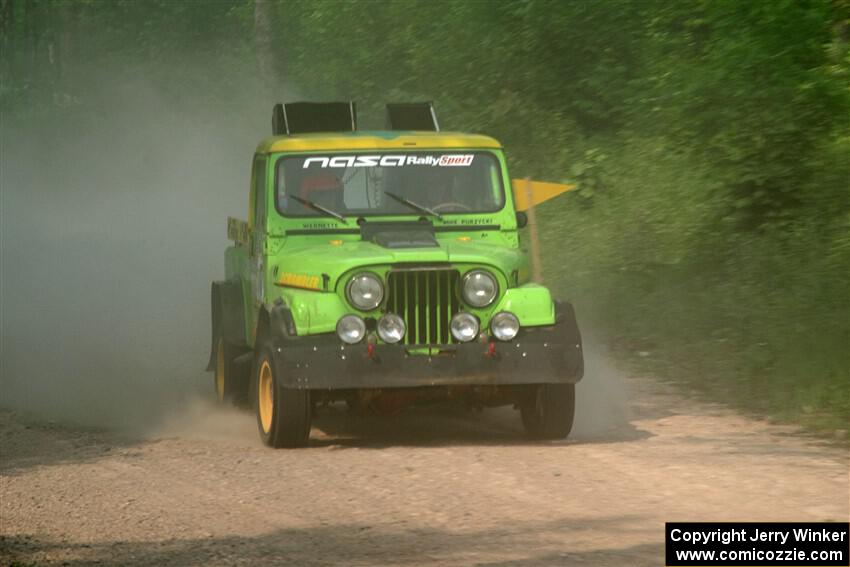 Mike Purzycki / Matt Wernette Jeep Scrambler on SS3, Woodtick Hollow.