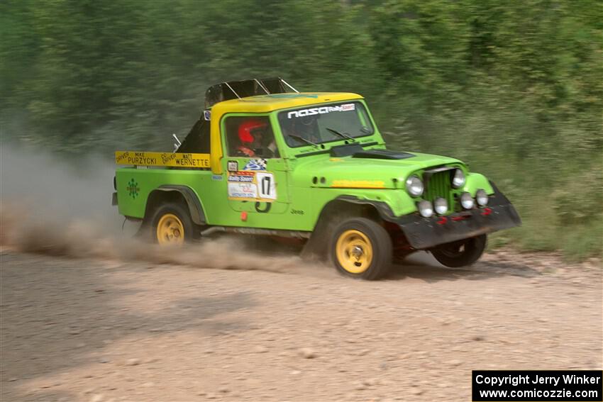 Mike Purzycki / Matt Wernette Jeep Scrambler on SS3, Woodtick Hollow.