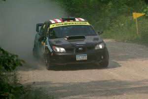 Matt James / Jackie James Subaru Impreza on SS3, Woodtick Hollow.