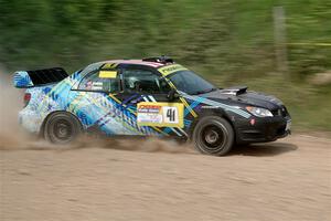 Matt James / Jackie James Subaru Impreza on SS3, Woodtick Hollow.