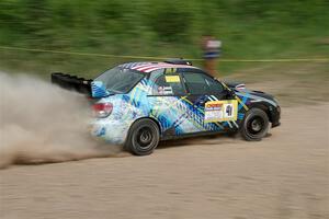 Matt James / Jackie James Subaru Impreza on SS3, Woodtick Hollow.