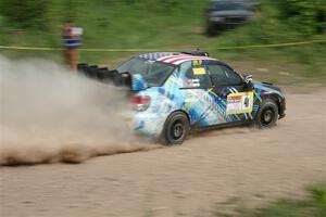 Matt James / Jackie James Subaru Impreza on SS3, Woodtick Hollow.