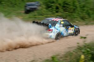 Matt James / Jackie James Subaru Impreza on SS3, Woodtick Hollow.