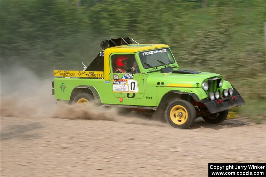 Mike Purzycki / Matt Wernette Jeep Scrambler on SS3, Woodtick Hollow.