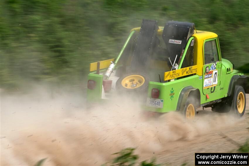 Mike Purzycki / Matt Wernette Jeep Scrambler on SS3, Woodtick Hollow.