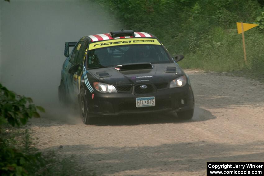 Matt James / Jackie James Subaru Impreza on SS3, Woodtick Hollow.