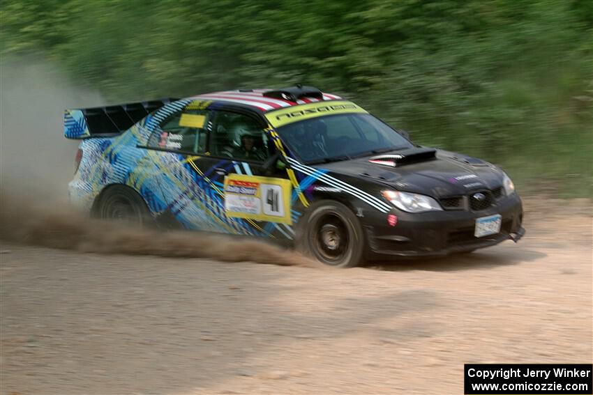 Matt James / Jackie James Subaru Impreza on SS3, Woodtick Hollow.