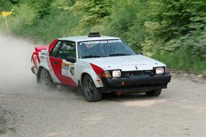 Eric Anderson / Taylor Haelterman Toyota Celica GTS on SS3, Woodtick Hollow.