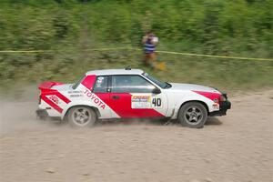 Eric Anderson / Taylor Haelterman Toyota Celica GTS on SS3, Woodtick Hollow.