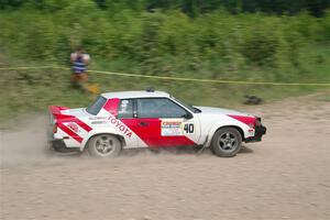 Eric Anderson / Taylor Haelterman Toyota Celica GTS on SS3, Woodtick Hollow.