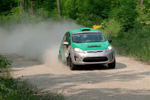 Eric Dieterich / Cherese Wyatt Ford Fiesta on SS3, Woodtick Hollow.