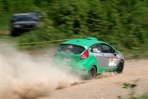 Eric Dieterich / Cherese Wyatt Ford Fiesta on SS3, Woodtick Hollow.