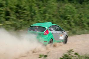 Eric Dieterich / Cherese Wyatt Ford Fiesta on SS3, Woodtick Hollow.