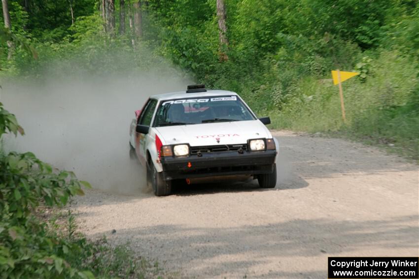 Eric Anderson / Taylor Haelterman Toyota Celica GTS on SS3, Woodtick Hollow.