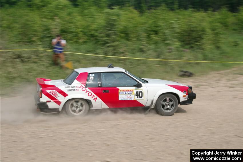 Eric Anderson / Taylor Haelterman Toyota Celica GTS on SS3, Woodtick Hollow.