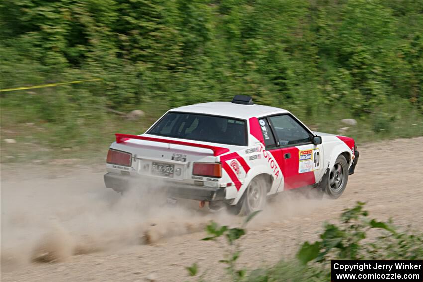 Eric Anderson / Taylor Haelterman Toyota Celica GTS on SS3, Woodtick Hollow.