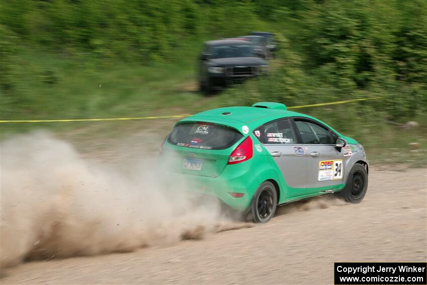 Eric Dieterich / Cherese Wyatt Ford Fiesta on SS3, Woodtick Hollow.