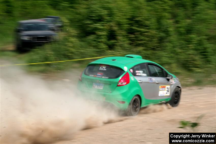 Eric Dieterich / Cherese Wyatt Ford Fiesta on SS3, Woodtick Hollow.