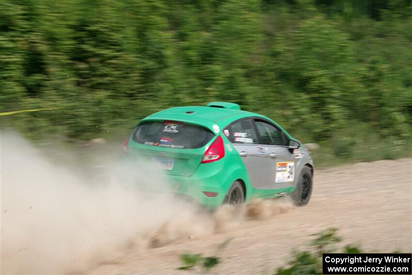 Eric Dieterich / Cherese Wyatt Ford Fiesta on SS3, Woodtick Hollow.