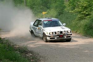 Heath Shively / Elena Huizar BMW 325i on SS3, Woodtick Hollow.