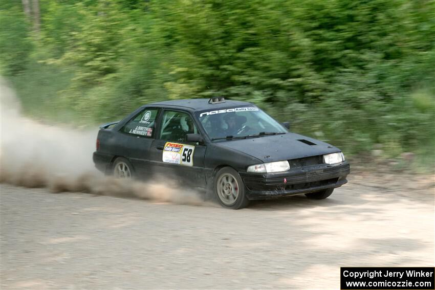 Jacob Kennedy / James Smith Ford Escort GT on SS3, Woodtick Hollow.