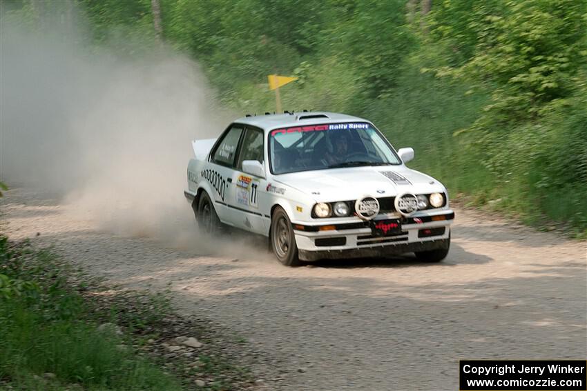 Heath Shively / Elena Huizar BMW 325i on SS3, Woodtick Hollow.