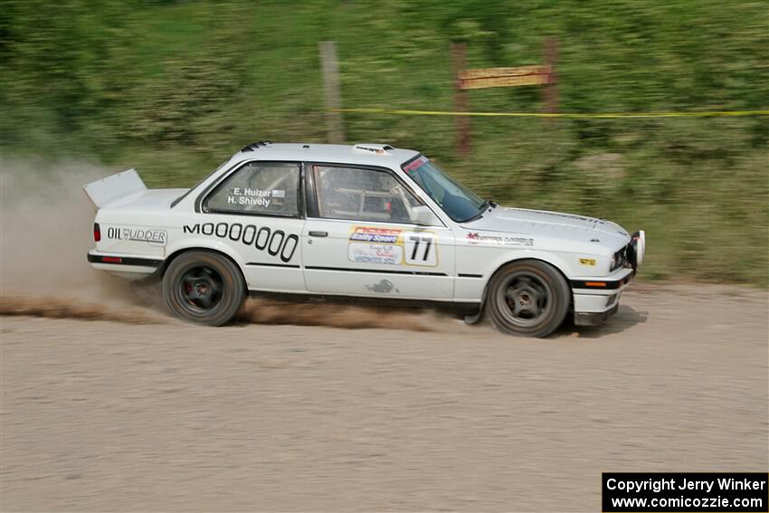 Heath Shively / Elena Huizar BMW 325i on SS3, Woodtick Hollow.