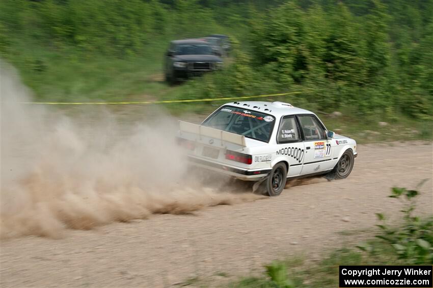 Heath Shively / Elena Huizar BMW 325i on SS3, Woodtick Hollow.