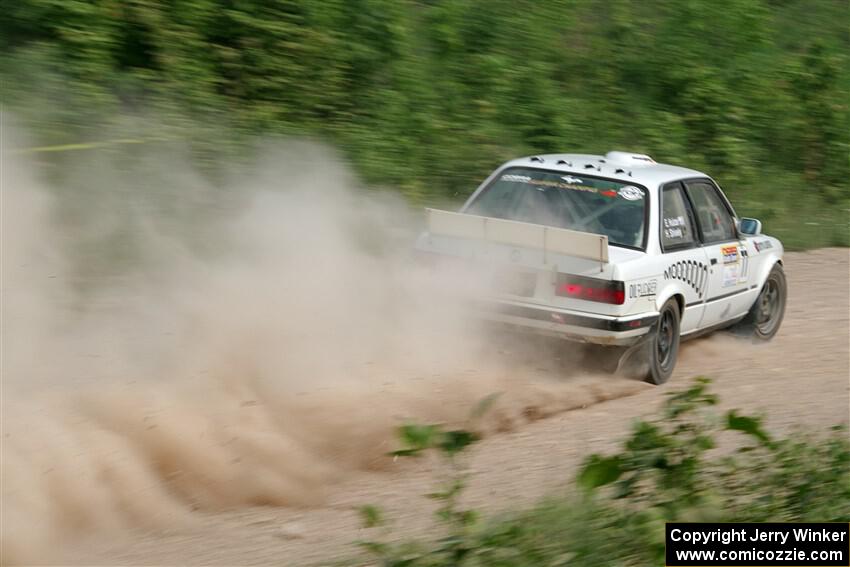 Heath Shively / Elena Huizar BMW 325i on SS3, Woodtick Hollow.