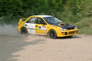 Katie Gingras / Steve Gingras Subaru Impreza on SS3, Woodtick Hollow.