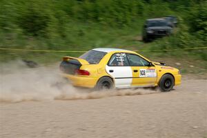 Katie Gingras / Steve Gingras Subaru Impreza on SS3, Woodtick Hollow.