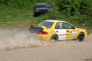 Katie Gingras / Steve Gingras Subaru Impreza on SS3, Woodtick Hollow.